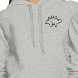 Dinosaurs BFF Matching Grey Hoodies