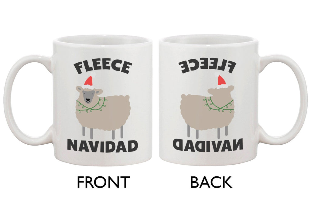 Fleece Navidad Cute Holiday 11oz Coffee Mug Cup- Funny Christmas Gift Idea