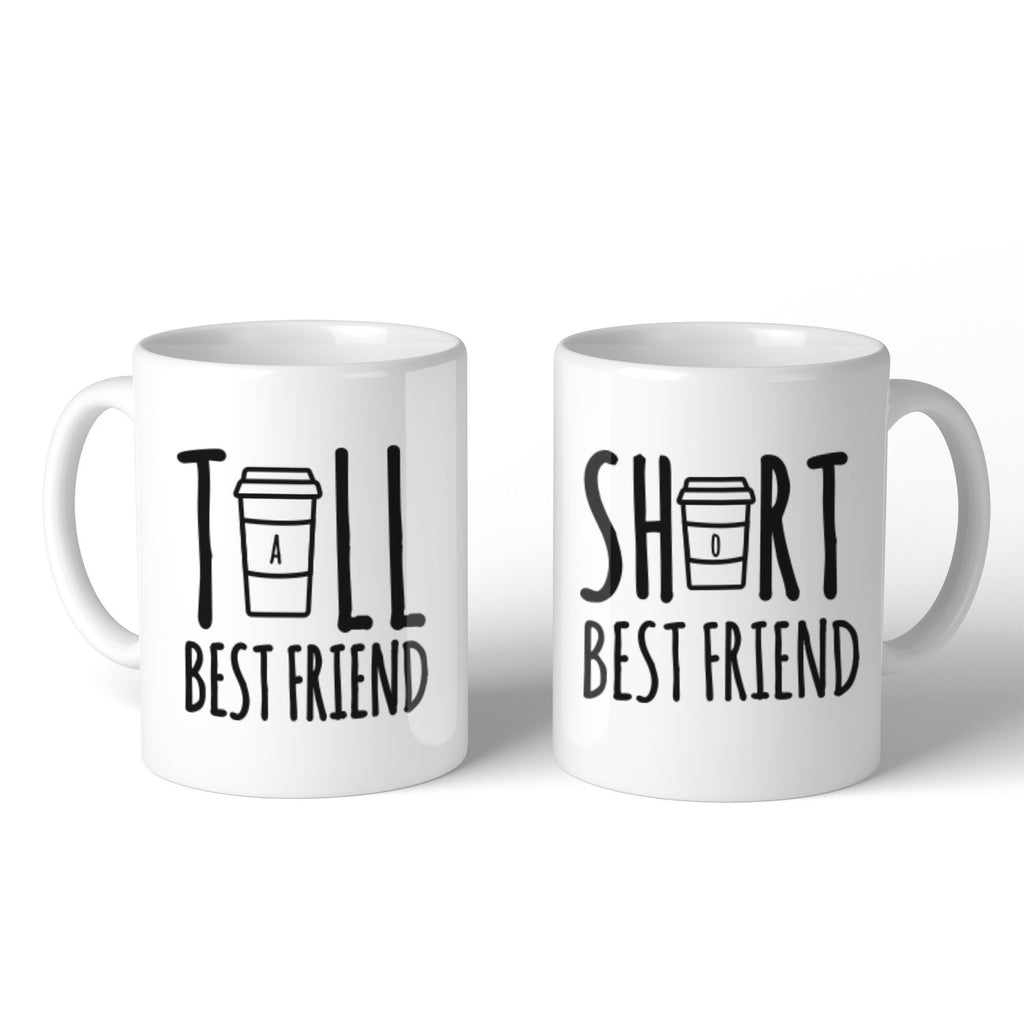 Tall And Short Best Friend BFF Mugs Christmas Birthday Gifts