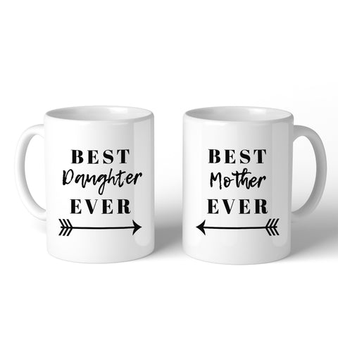 Best Daughter & Mother Ever White Cute Mug Mom Gifts From Daughter