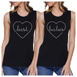 Best Babes BFF Matching Black Muscle Tops