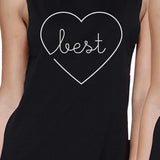 Best Babes BFF Matching Black Muscle Tops