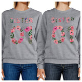 Sister 01 BFF Matching Grey Sweatshirts