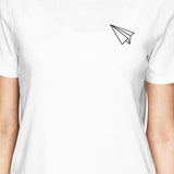 Origami Plane And Boat BFF Matching White Shirts