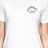 Dinosaurs BFF Matching White Shirts
