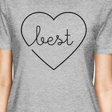 Best Babes BFF Matching Grey Shirts