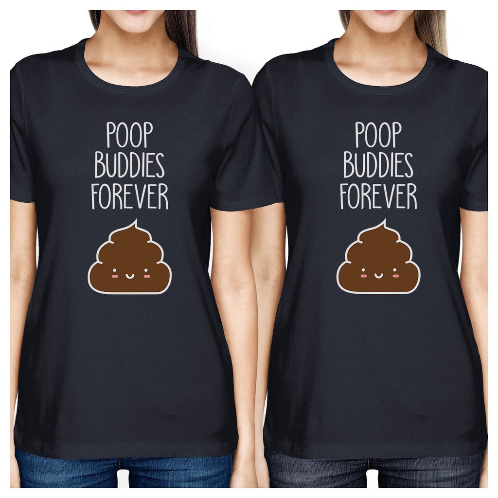 Poop Buddies BFF Matching Navy Shirts
