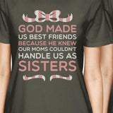 God Made Us BFF Matching Shirts Womens Cool Grey Tees For Girls