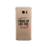I Woke Up Flawless Phone Case Cute Clear Phonecase