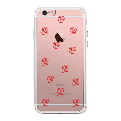 100 Points Phone Case Cute Clear Phonecase For Students