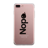 Nope Phone Case Cute Clear Transparent Phonecase