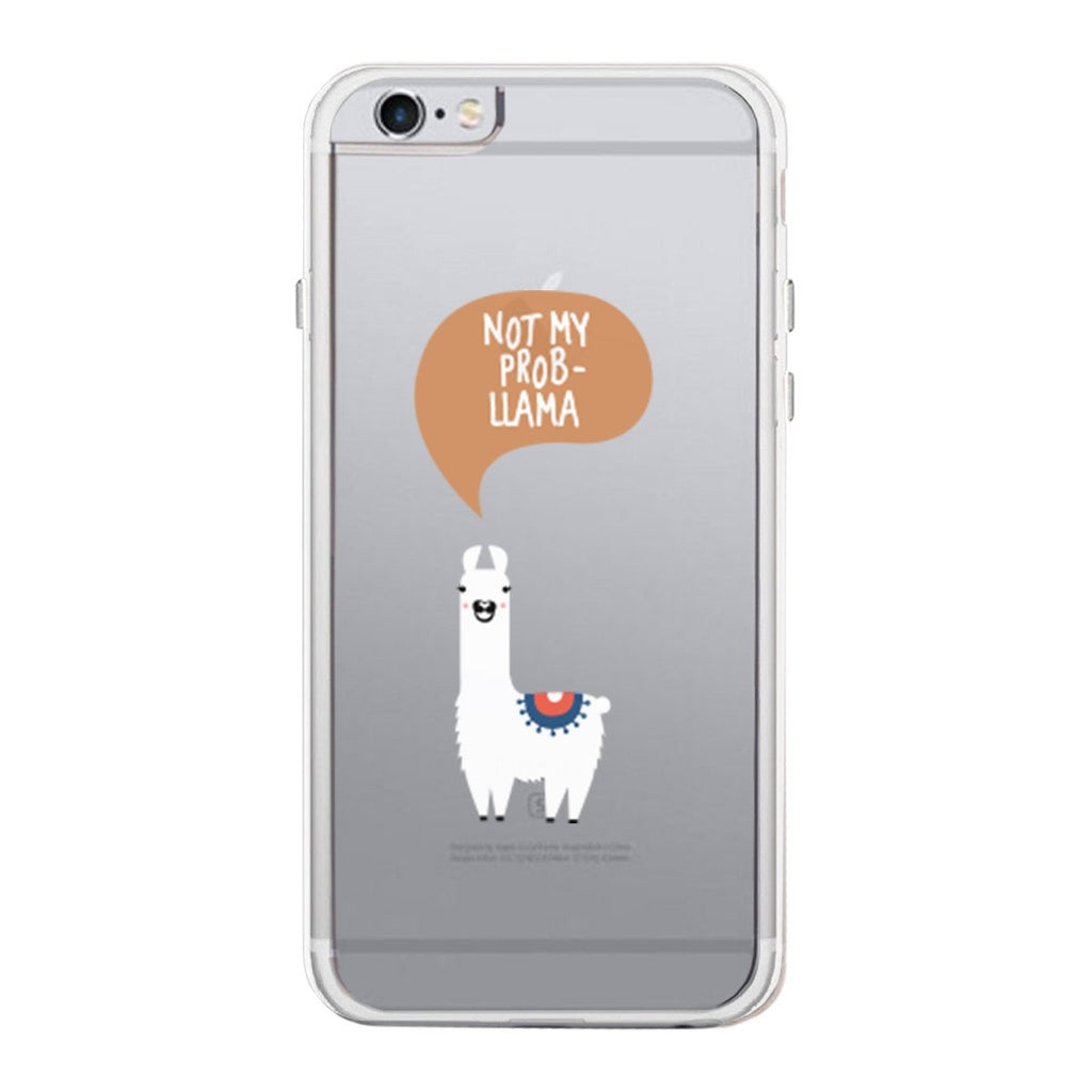 Not My Probllama Phone Case Cute Clear Phonecase
