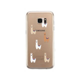Llama Pattern Phone Case Cute Clear Phonecase