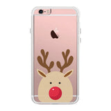 Rudolph Big Face Phone Case Cute Clear Phonecase