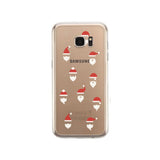 Santa Pattern Phone Case Cute Clear Phonecase