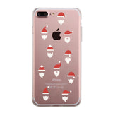 Santa Pattern Phone Case Cute Clear Phonecase