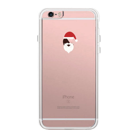 Santa On Apple Phone Case Cute Clear Phonecase