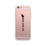 Uh Huh Honey Clear Phone Case