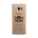Dog Mom Clear Phone Case Cute Graphic Phone Cover For Dog Lovers