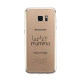 Lazzzy Mumma Clear Phone Case Funny Design Gifts For Lazy Moms