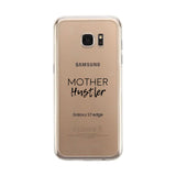 Mother Hustler Clear Phone Case Simple Design Transparent TPU