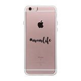 Momlife Clear Phone Case Trendy Design Soft TPU Cute Jelly Case