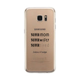 Super Mom Wifey Tired Clear Phone Case Funny Gifts For Wife