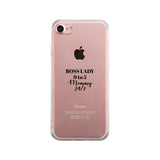 Boss Lady Mommy Clear Phone Case Funny Mothers Day Gift For Wife