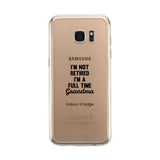 Full Time Grandma Clear Phone Case Funny Gift Ideas For Grandma