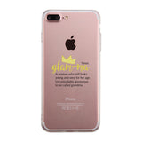 Glam-Ma Glamorous Flexible Gummy Clear Phone Case For Mothers Day