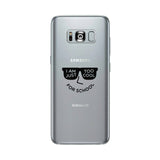 Too Cool For School Clear Phone Case