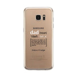 Dad Noun Clear Phone Case