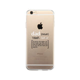 Dad Noun Clear Phone Case