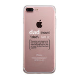 Dad Noun Clear Phone Case