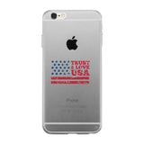 Trust & Love Usa Clear Phone Case