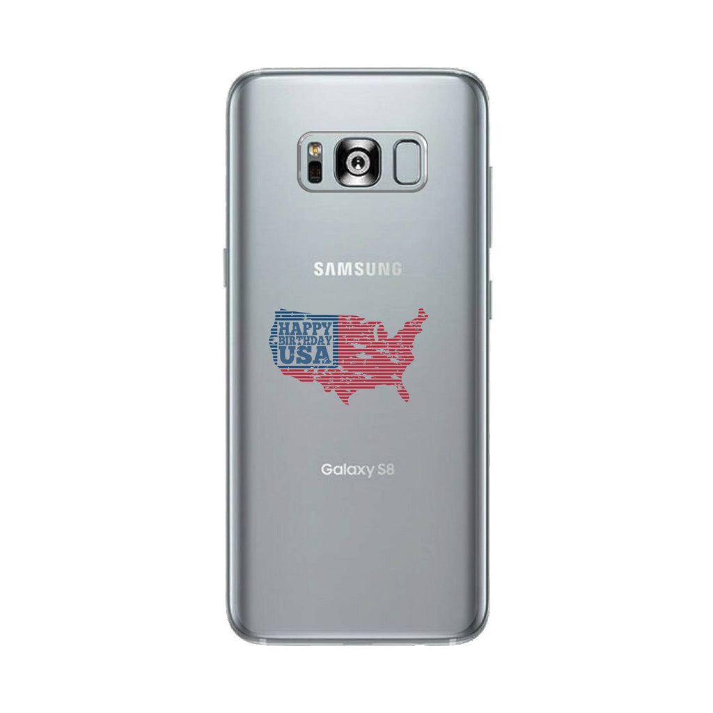 Happy Birthday Usa Clear Phone Case