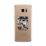 Palm Trees Split Clear Phone Case