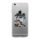 Palm Trees Split Clear Phone Case