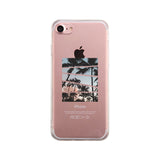 Palm Trees Split Clear Phone Case