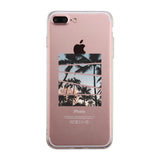 Palm Trees Split Clear Phone Case