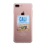 California Beach Sunglass Clear Phone Case