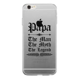Vintage Gothic Papa Clear Case Funny Christmas Gift For Grandfather