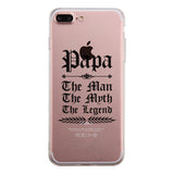 Vintage Gothic Papa Clear Case Funny Christmas Gift For Grandfather