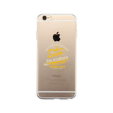 Authentic Summer Surfing California Clear Phone Case