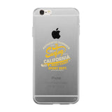 Authentic Summer Surfing California Clear Phone Case