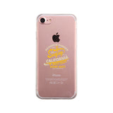 Authentic Summer Surfing California Clear Phone Case