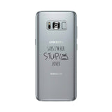 Her Stupid Lover-Left Clear Phone Case
