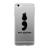 Our Stories-Left Clear Phone Case