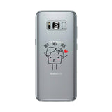 Mua Mua Mua-Right Clear Phone Case
