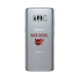 Her Devil-Left Clear Phone Case